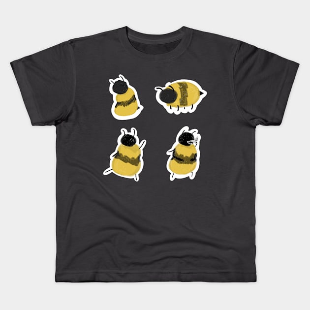 Beeutiful bees Kids T-Shirt by The Essential Dojo